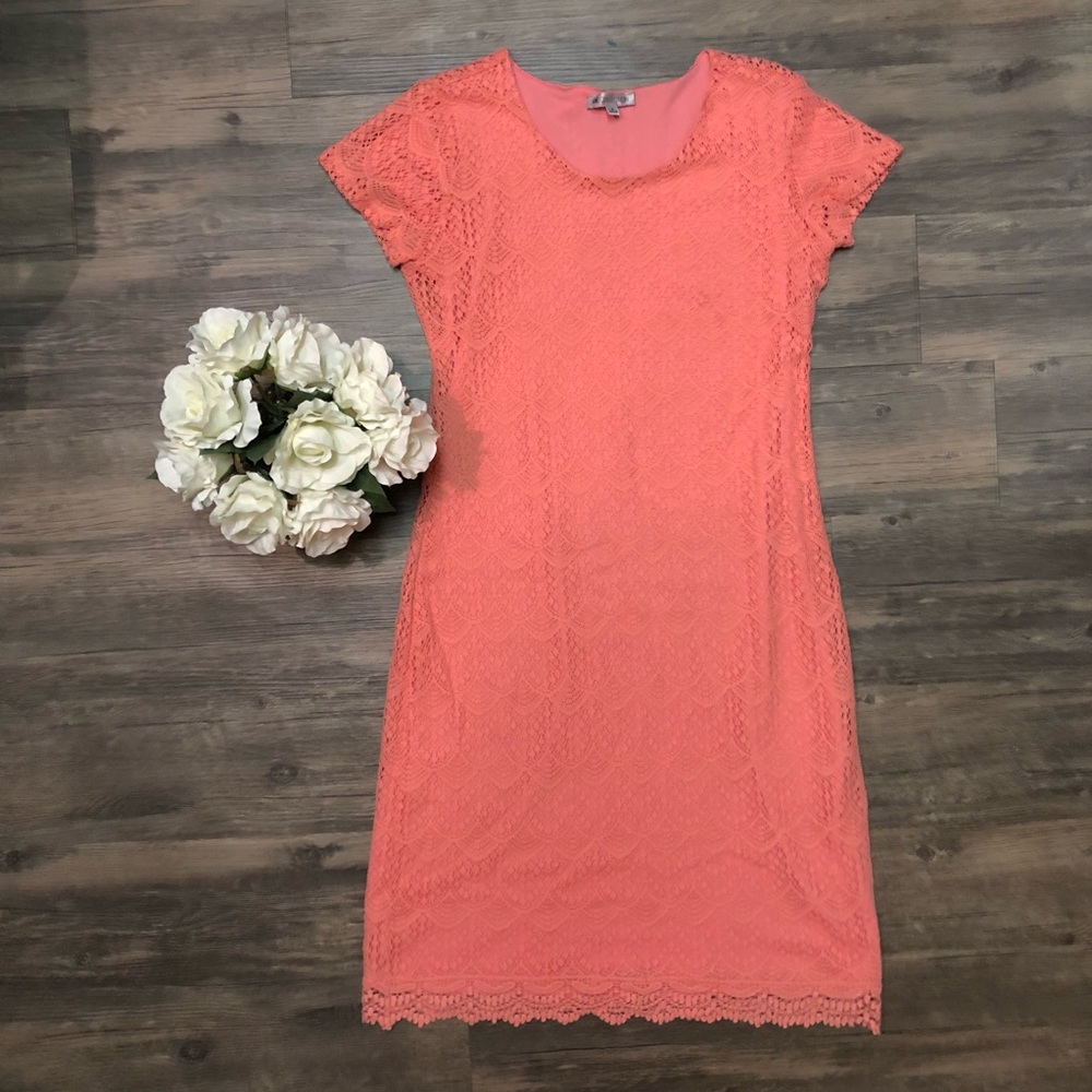 Floral Lace Midi Dress